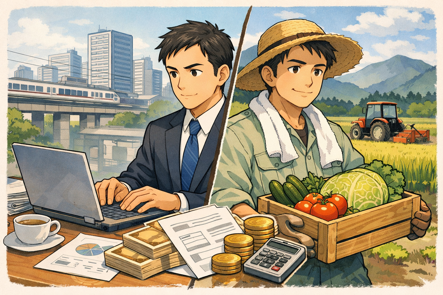 兼業農家 サラリーマン 補助金は使える？