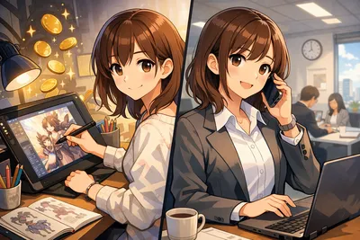 兼業 イラストレーターは稼げる？