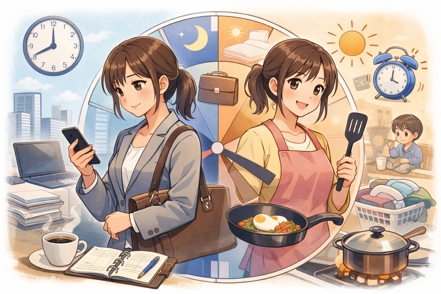 兼業主婦 タイムスケジュールはどう組む？